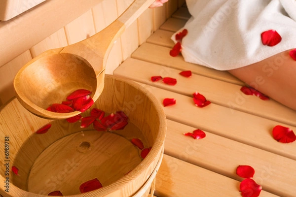 Obraz rose and sauna