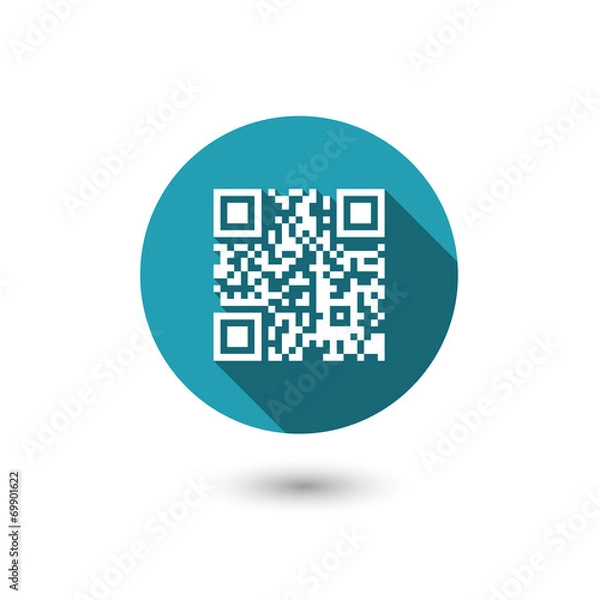 Fototapeta qr-code icon