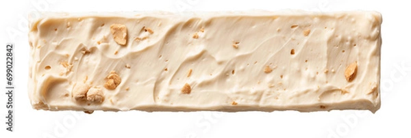 Obraz Turron, top view, transparent background, isolated image, generative AI