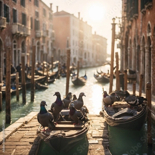 Obraz Pigeons in Venice