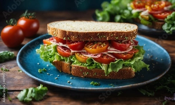 Obraz sandwich with vegetables