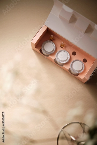 Obraz Flat lay cosmetic product