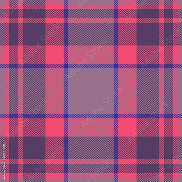 Fototapeta Plaid check pattern. Seamless fabric texture. Tartan textile print.