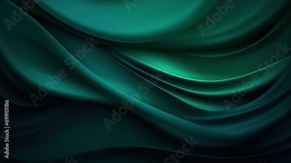Obraz green silk background