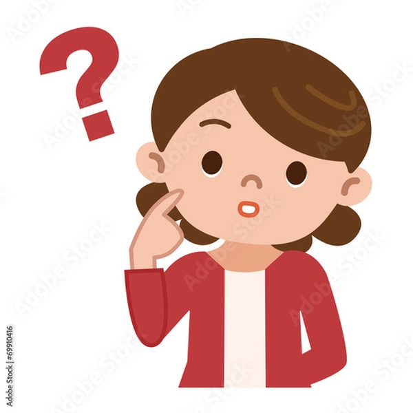 Fototapeta 考える女性