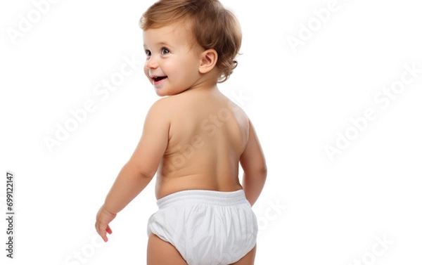Obraz Baby's Diaper Delight On Transparent Background