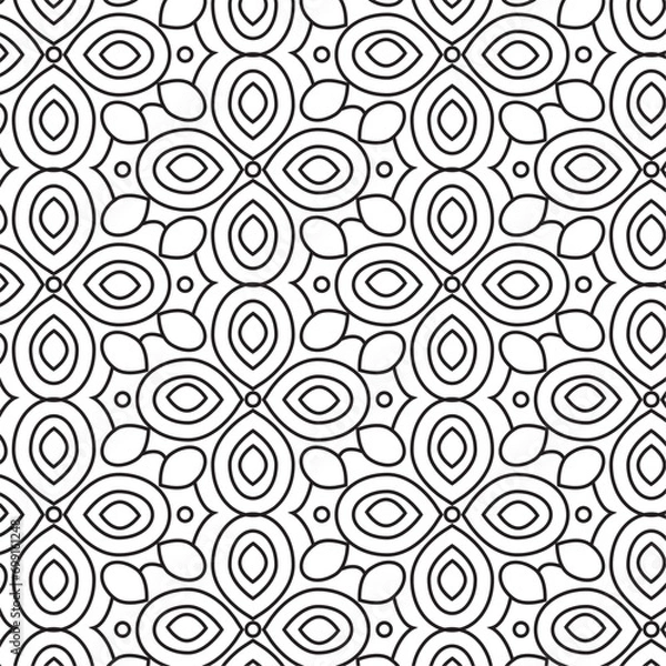 Fototapeta seamless pattern with spirals