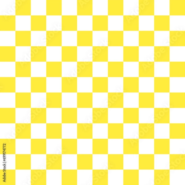 Fototapeta Yellow checker pattern. checker pattern vector. checker pattern. Decorative elements, floor tiles, wall tiles, bathroom tiles, swimming pool tiles.