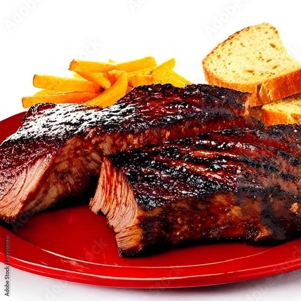 Fototapeta grilled ribs