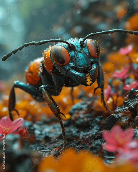 Fototapeta Cyber Pet, cybernetically enhanced animals and insects.