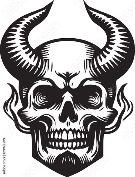Obraz Skull Vector 
