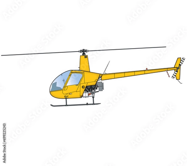 Fototapeta Leichthubschrauber