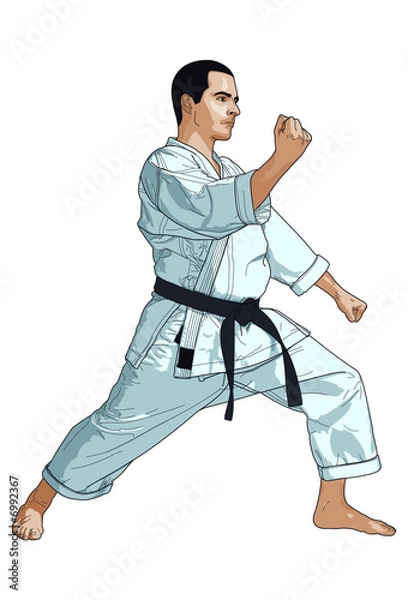Obraz Karaté illustration