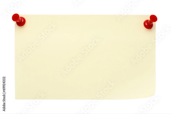 Obraz Yellow post-it note