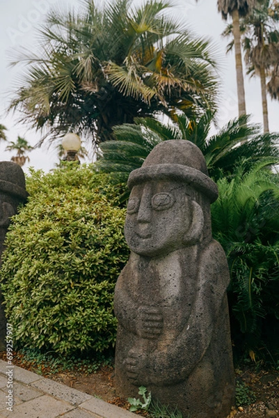 Fototapeta Dol hareubang traditional statue from Jeju Island, South Korea.