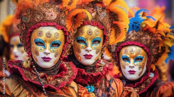 Fototapeta Fasching Fest: A Tapestry of Tradition and Color in German Carnival