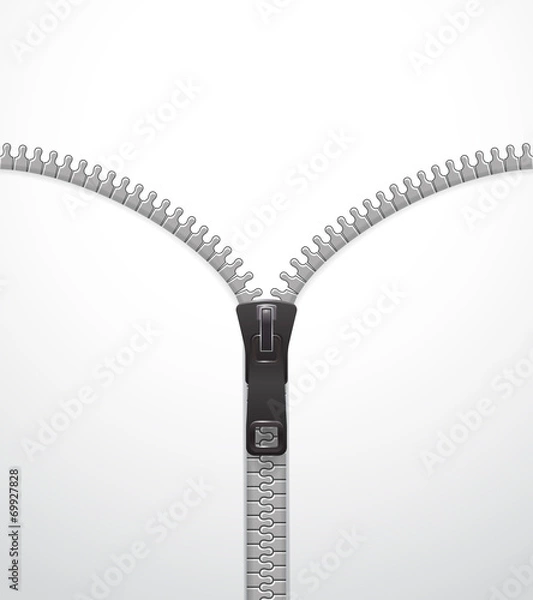 Fototapeta Zipper vector template