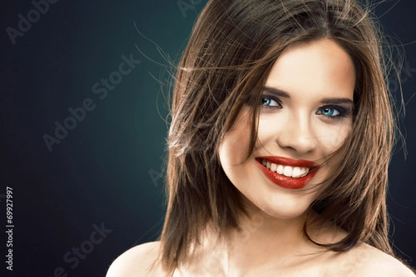 Fototapeta Beauty smile woman face