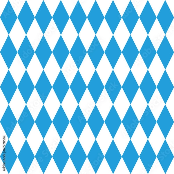 Obraz Muster Endlos Pattern Karo Bayern Oktoberfest