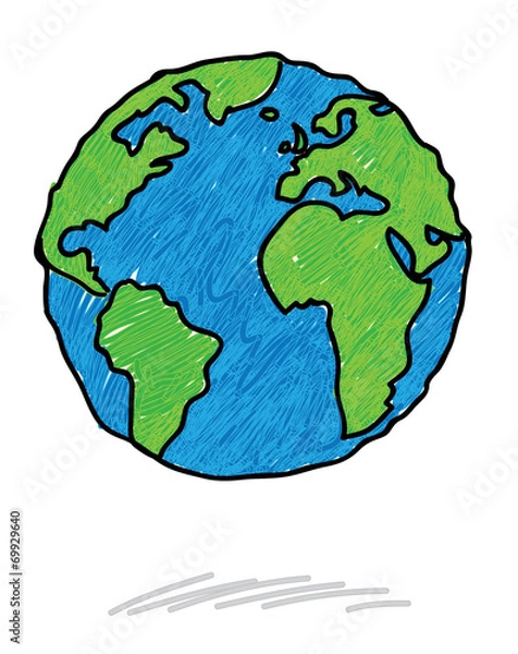 Obraz Earth scribble