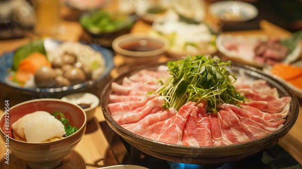 Obraz Japanese Nabemono Hotpot set