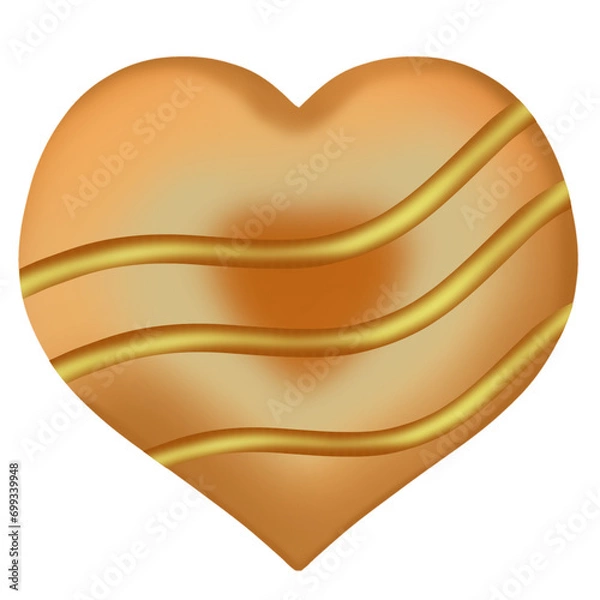 Obraz Gold valentine's Day