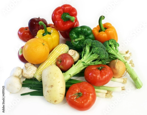 Fototapeta Produkty z rynku