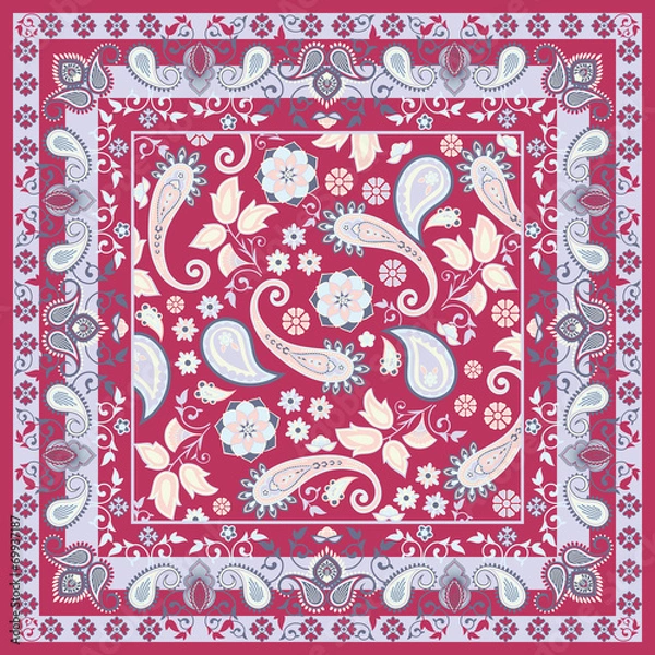 Obraz Floral scarf