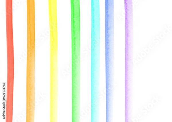 Fototapeta レインボーの水彩テクスチャの背景イラスト素材