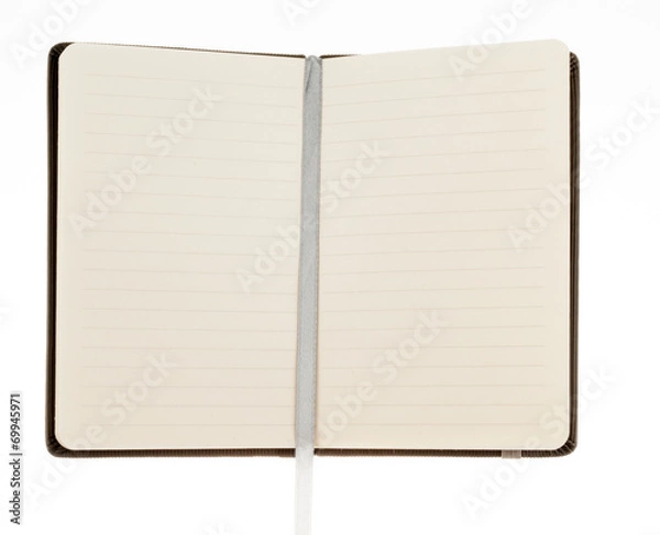 Obraz Empty notepad (notebook) isolated on white