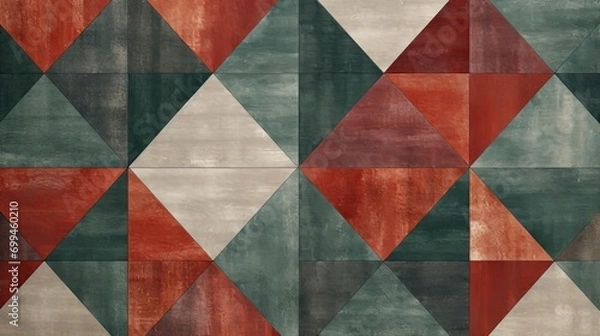 Fototapeta modern geometric wall edging pattern