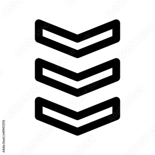 Fototapeta rank army icon