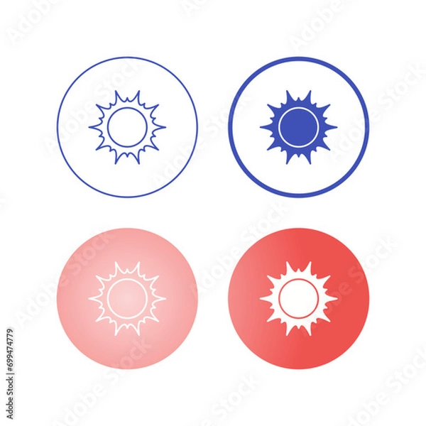 Fototapeta Sun Vector Icon