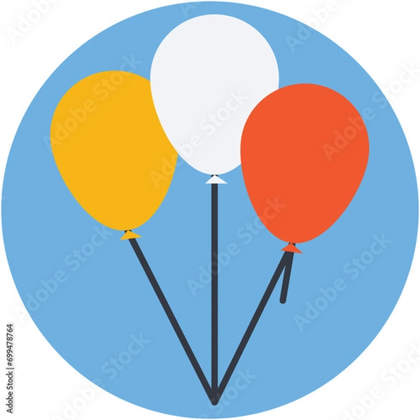 Fototapeta Balloons Vector Icon