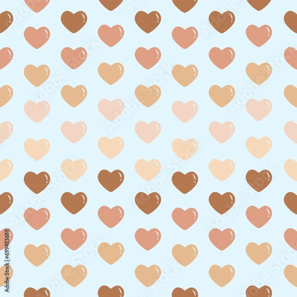Obraz seamless background with hearts, valentine day