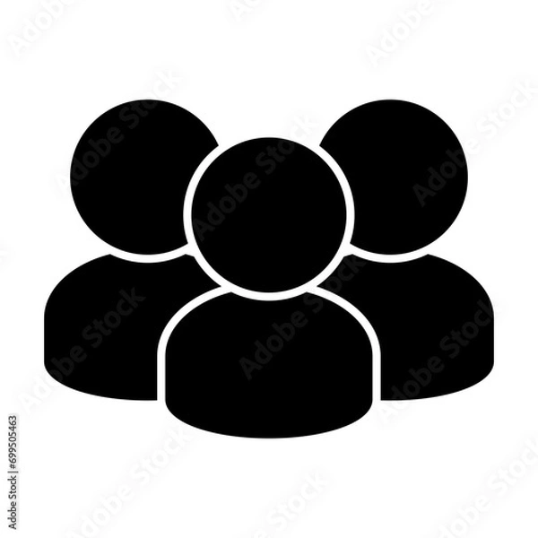 Obraz people, group , team icon glyph with transparent background