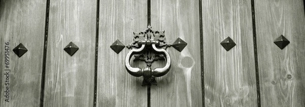 Obraz antique door knocker panorama