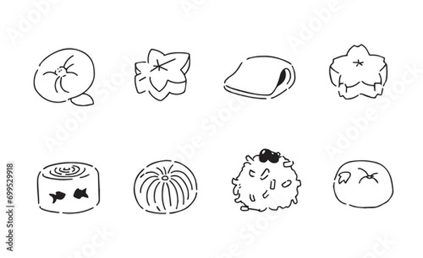 Fototapeta シンプルな和菓子