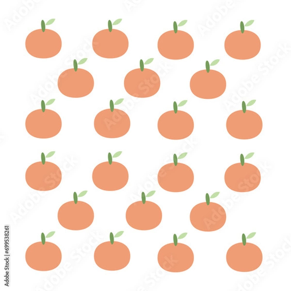 Obraz Orang Fruit Seamless Pattern
