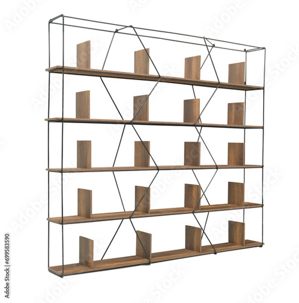 Obraz bookcase designed for home hotel workplace