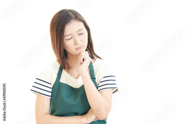 Fototapeta 疲れた表情の主婦
