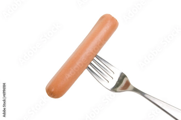 Obraz Weiner na widelcu