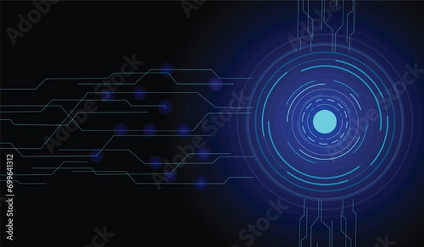 Fototapeta Abstract technology background Hi-tech communication concept innovation background vector illustration