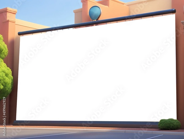 Obraz blank billboard on the wall
