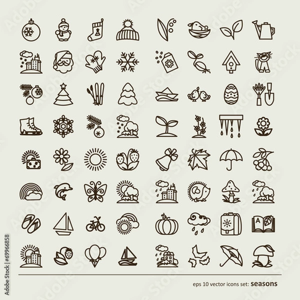 Fototapeta 4 seasons