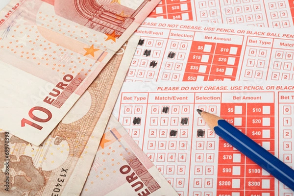 Obraz Euro i kupon na zakłady sportowe
