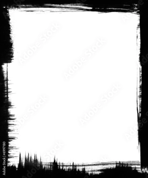 Obraz Black Brush Frame