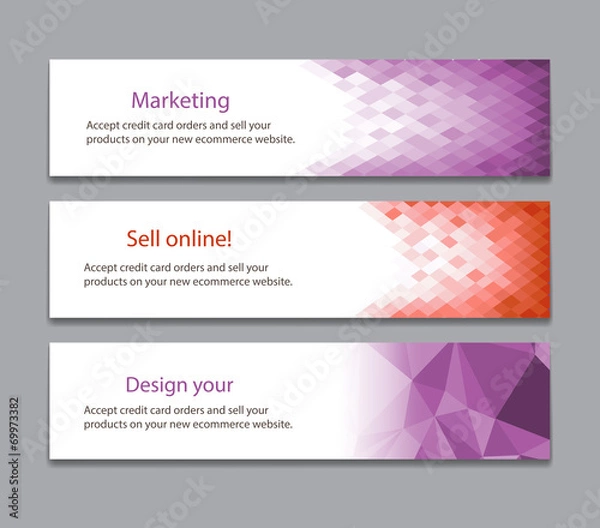 Fototapeta Abstract light purple banner