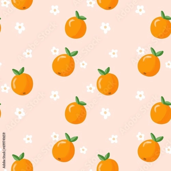 Obraz cute Orange seamless pattern 