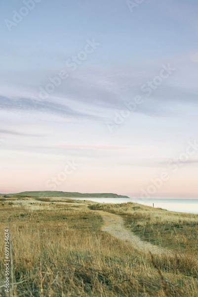 Obraz sunset over the field